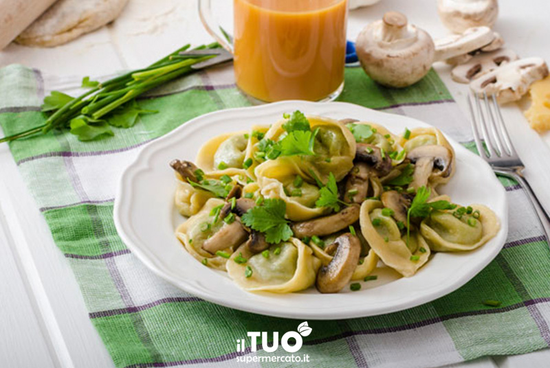 Sapori d’autunno con i tortellini ai funghi!