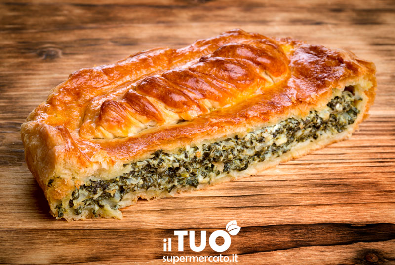 Torta rustica light con formaggio e spinaci